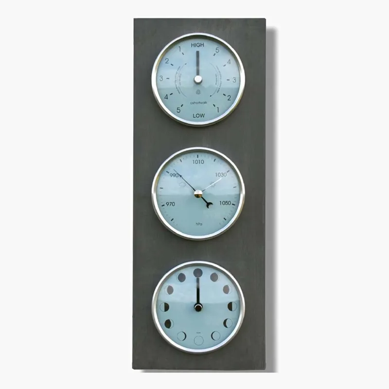 Circular and Co Moon Tide and Barometer Clock